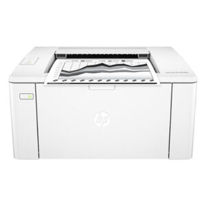 HP – LaserJet Pro M102w Black-and-White Wireless Laser Printer – White